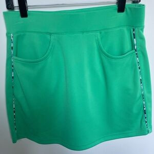 Pebble Beach M Golf Skirt Green Dry-Luxe Performance Tennis Workout Patterned